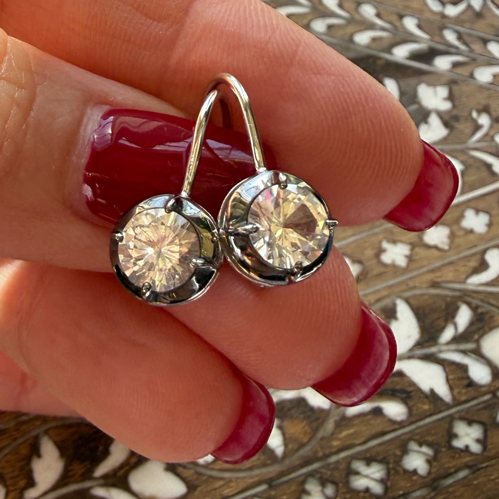 Dorsey Silver Lucien Medium 2ct Earrings